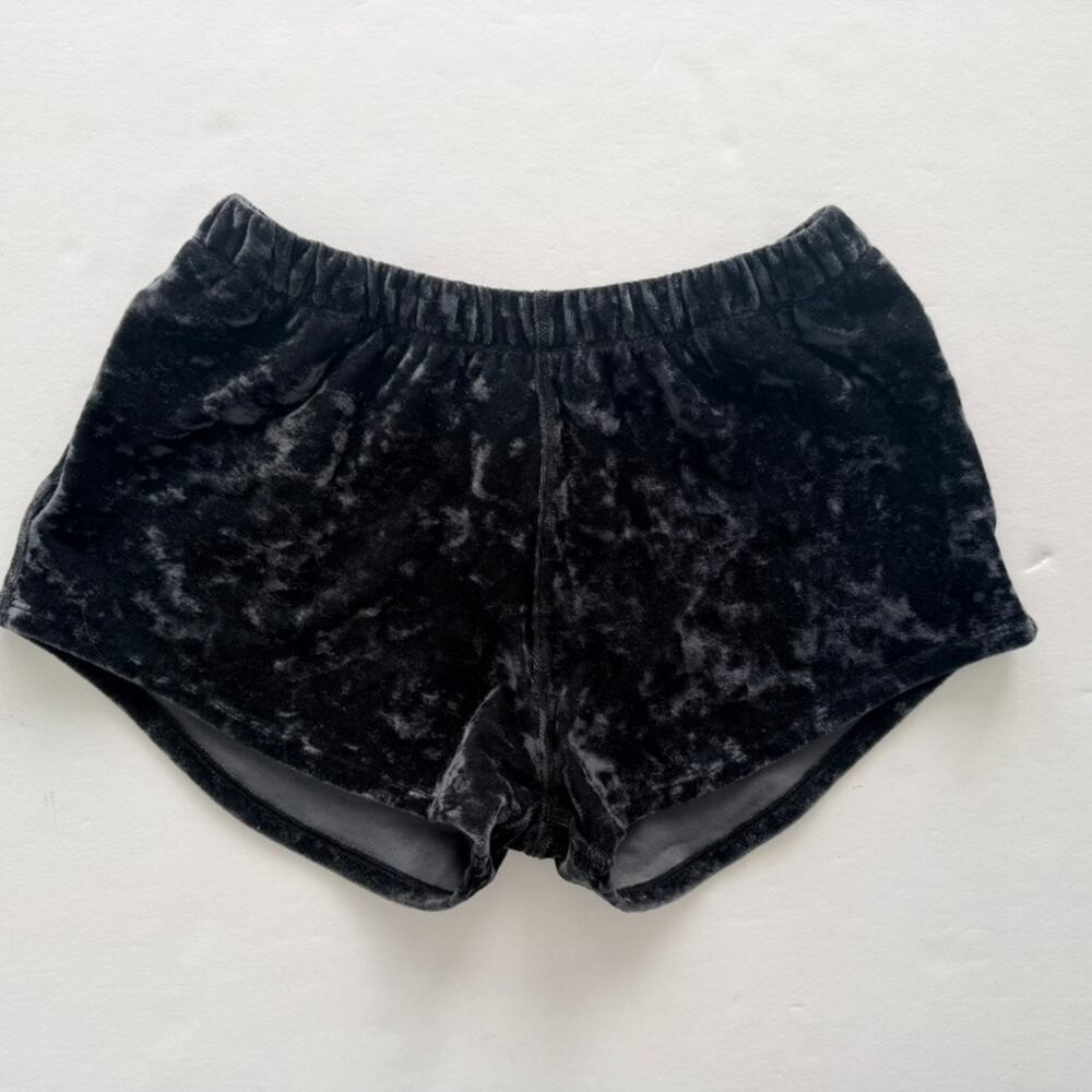 Ivivva Girls Velvet Shorts Size 7 Black Ballet Dance Lyrical Jazz Layer